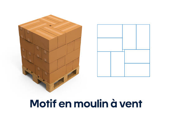 Motif de palette en moulin à vent